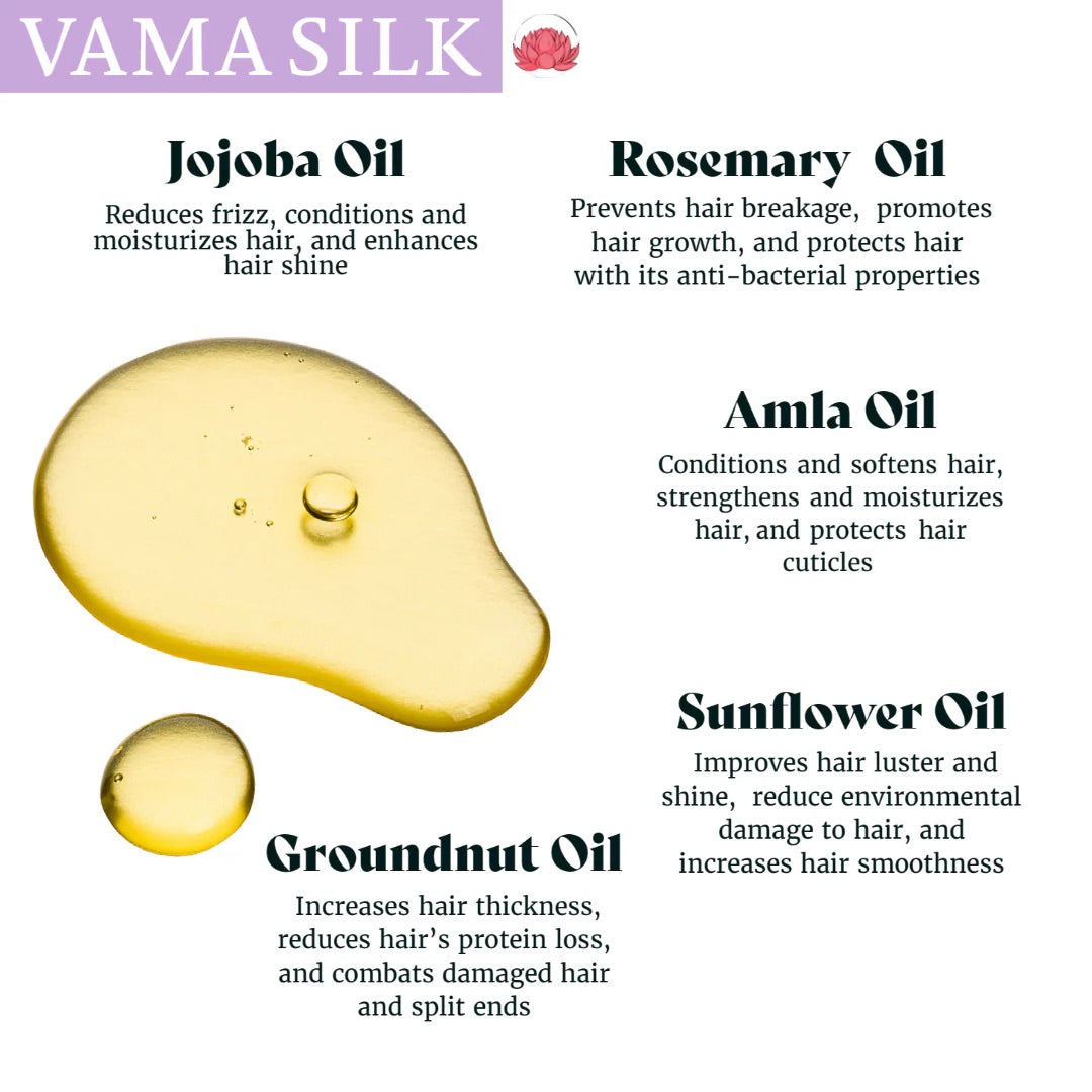 VAMA Silk 植萃極輕盈洗後護髮油 (VAMA SILK POST-WASH HAIR OIL TREATMENT)